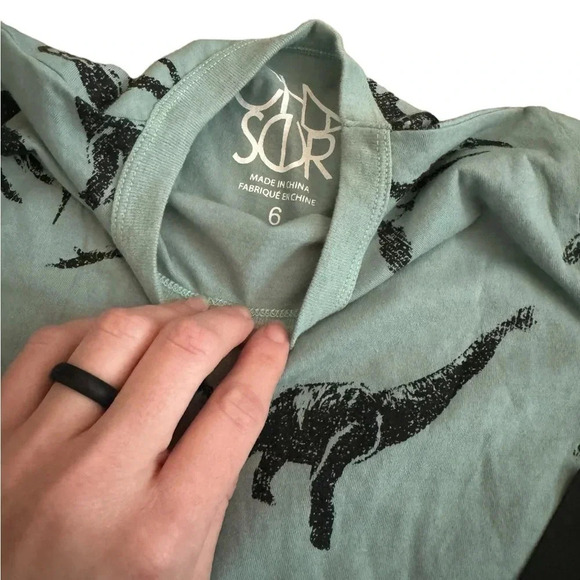 🦕 Chaser Kids Dinosaur Graphic Tee Boys Size 6 NWT – Blue T-Shirt 🦖 - Picture 3 of 3